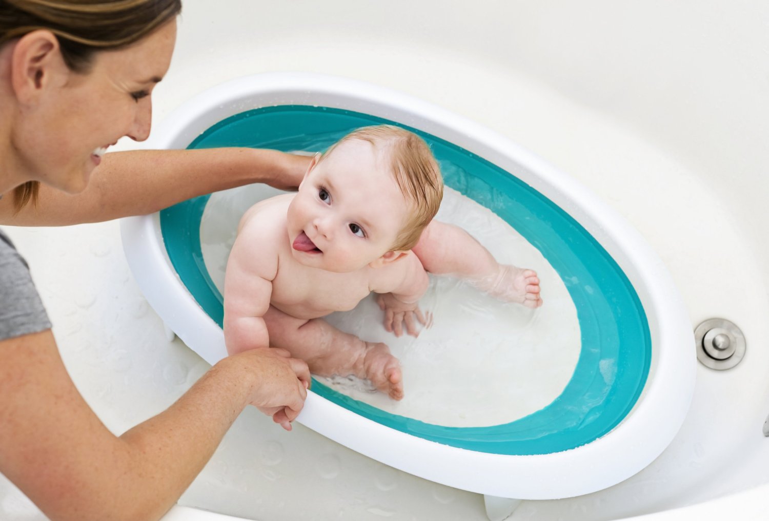 Transat de bain bébé - MON MOBILIER DESIGN - Vert - Ergonomique et